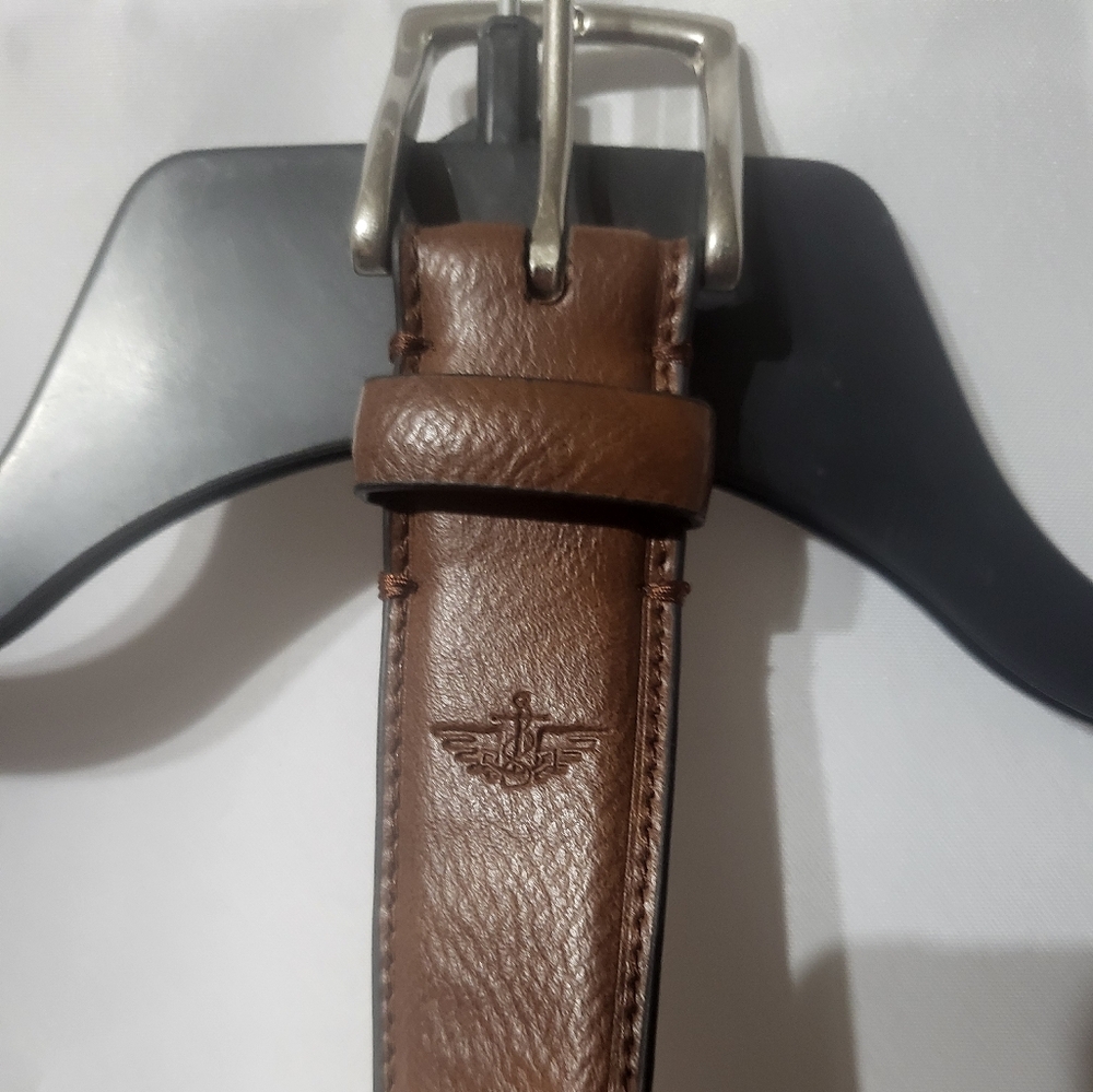 Dockers Brown Synthetic Leather Belt 38/40 Brn.